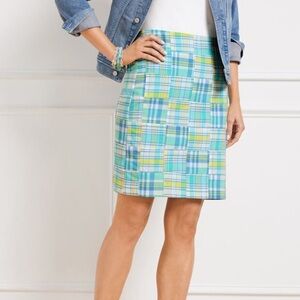 Talbots Madras Skirt